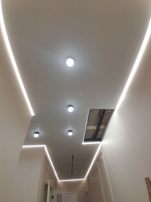 Натяжные потолки по 1500м²