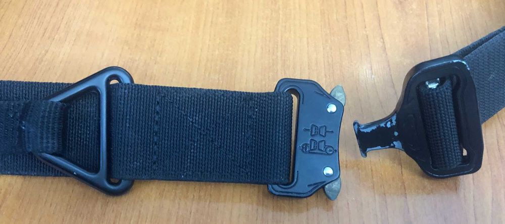 Centura textila neagra 110 cm