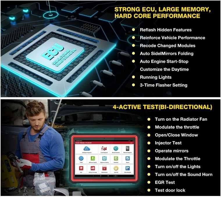 NEW LAUNCH X431 PRO3S+ V5.0 10.1' Professional Car Diagnostic Tools