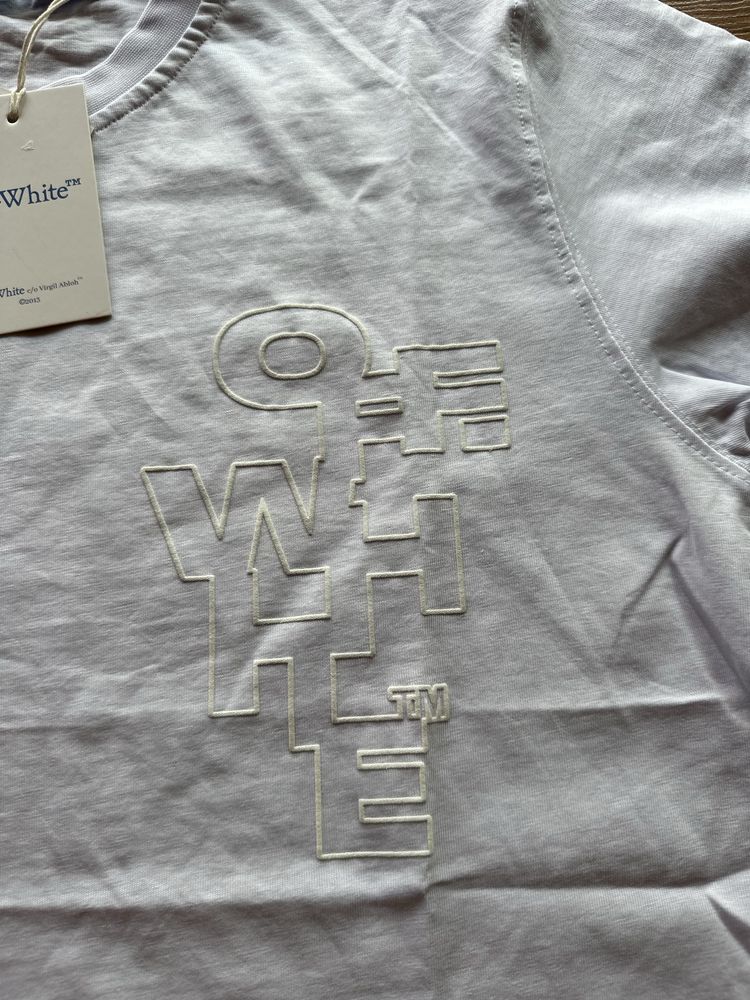 Мъжка,памучна,бяла тениска OFF White