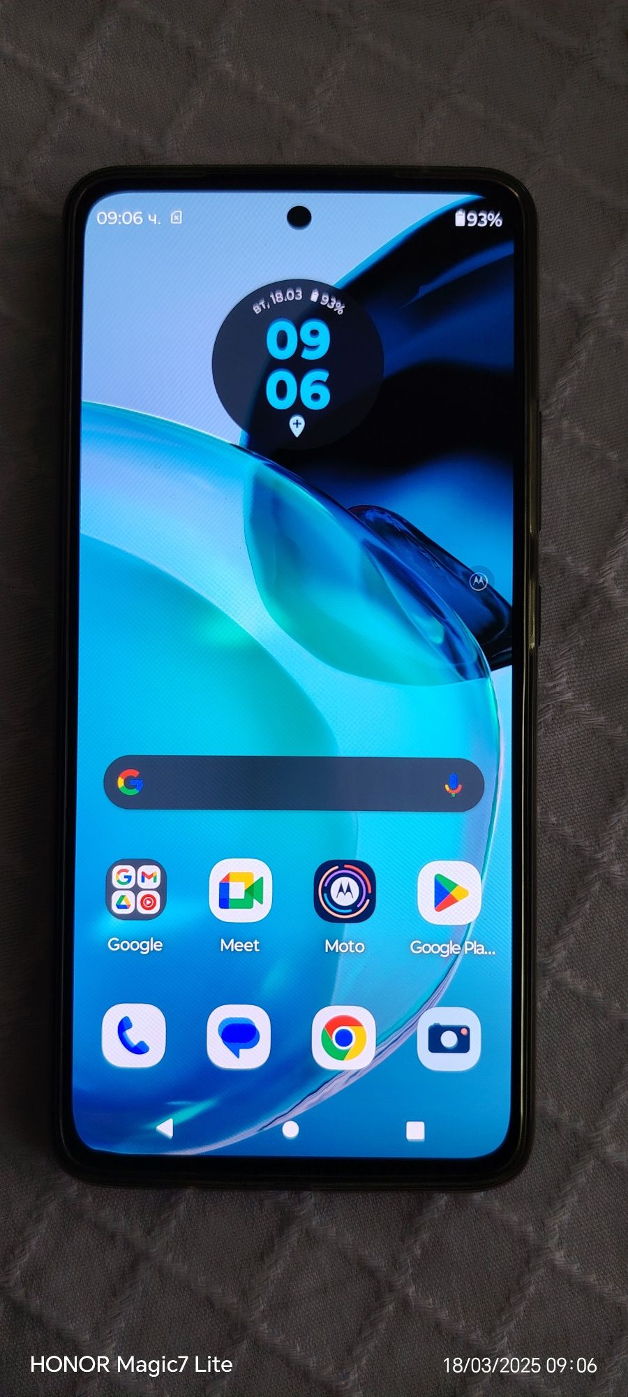 Motorola g 72.-светло син.