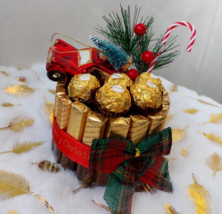 Коледен подарък с бонбони