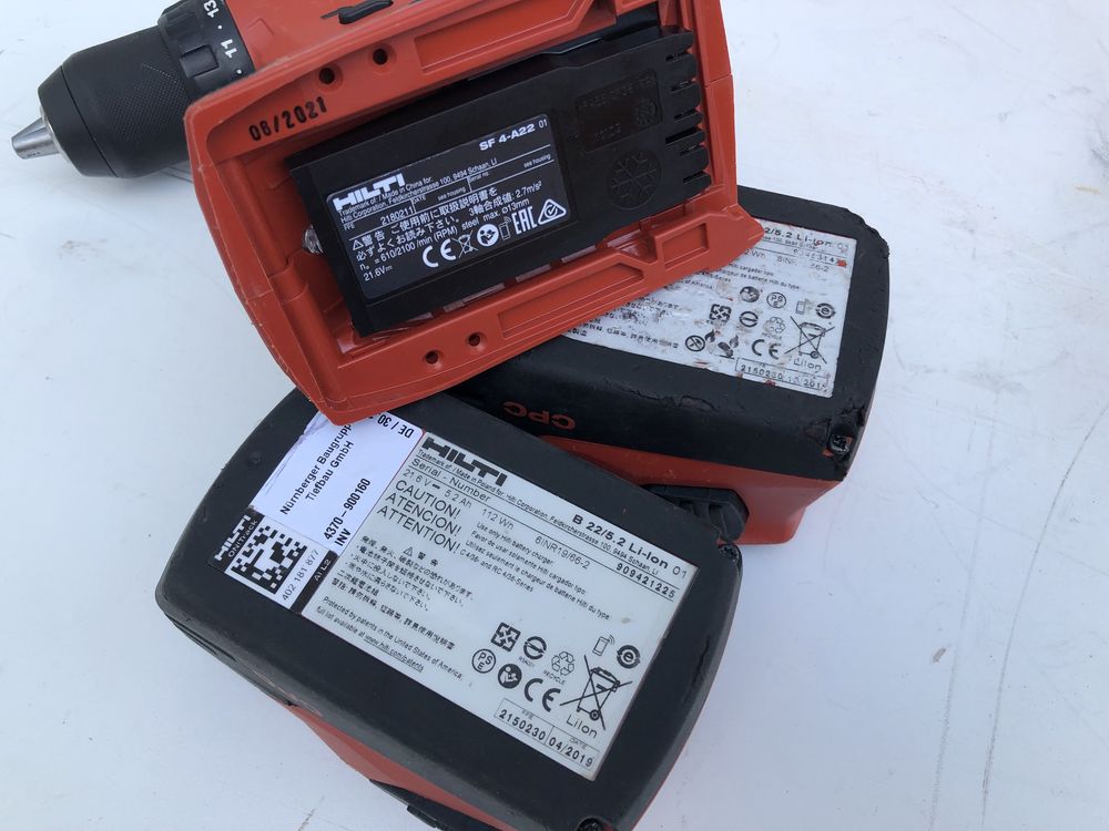 Set Rotopercurator Hilti TE 6-A36 si Hilti SF 4-A22 Fabricatie 2022