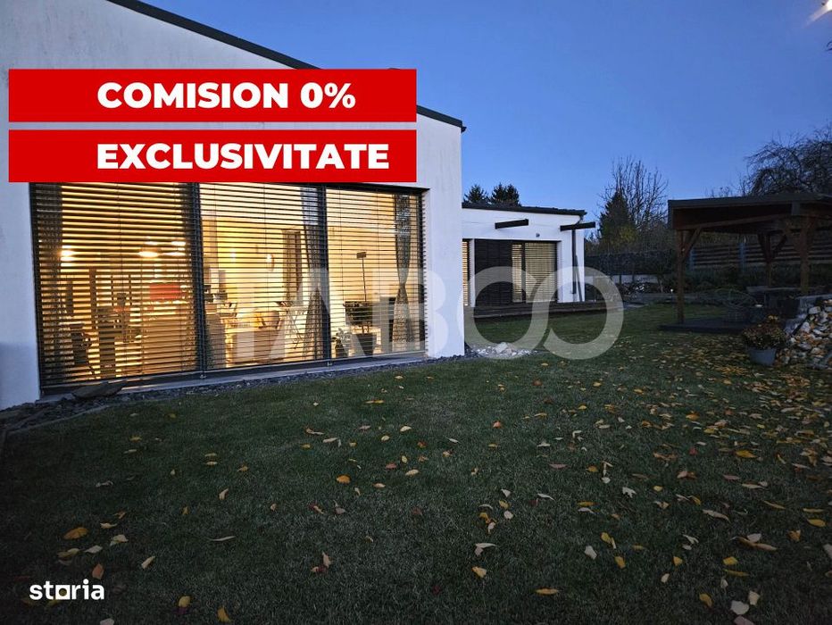 Casa individuala 1 nivel 190 mp 5 camere curte 819 mp Cisnadie