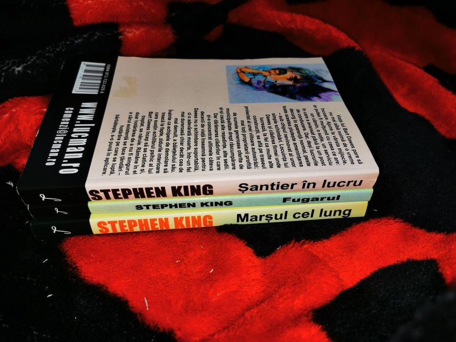 ULTIMUL SET Fugarul, Marsul Cel Lung, Santier in Lucru, Stephen King