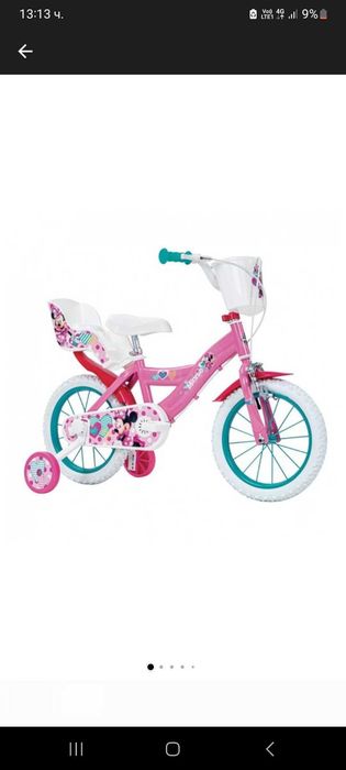Велосипед newviva 14 , мини маус