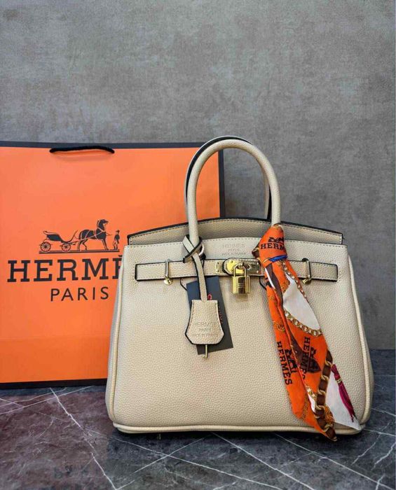 Чанти Hermes-естествена кожа