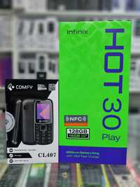 Infinix Hot 30 play 16/128 + Бонус кнопочный телефон