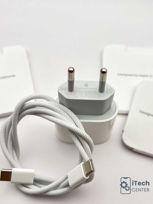 ОРИГИНАЛНО type C към type C зарядно за iPhone, 20W, КОМПЛЕКТ!