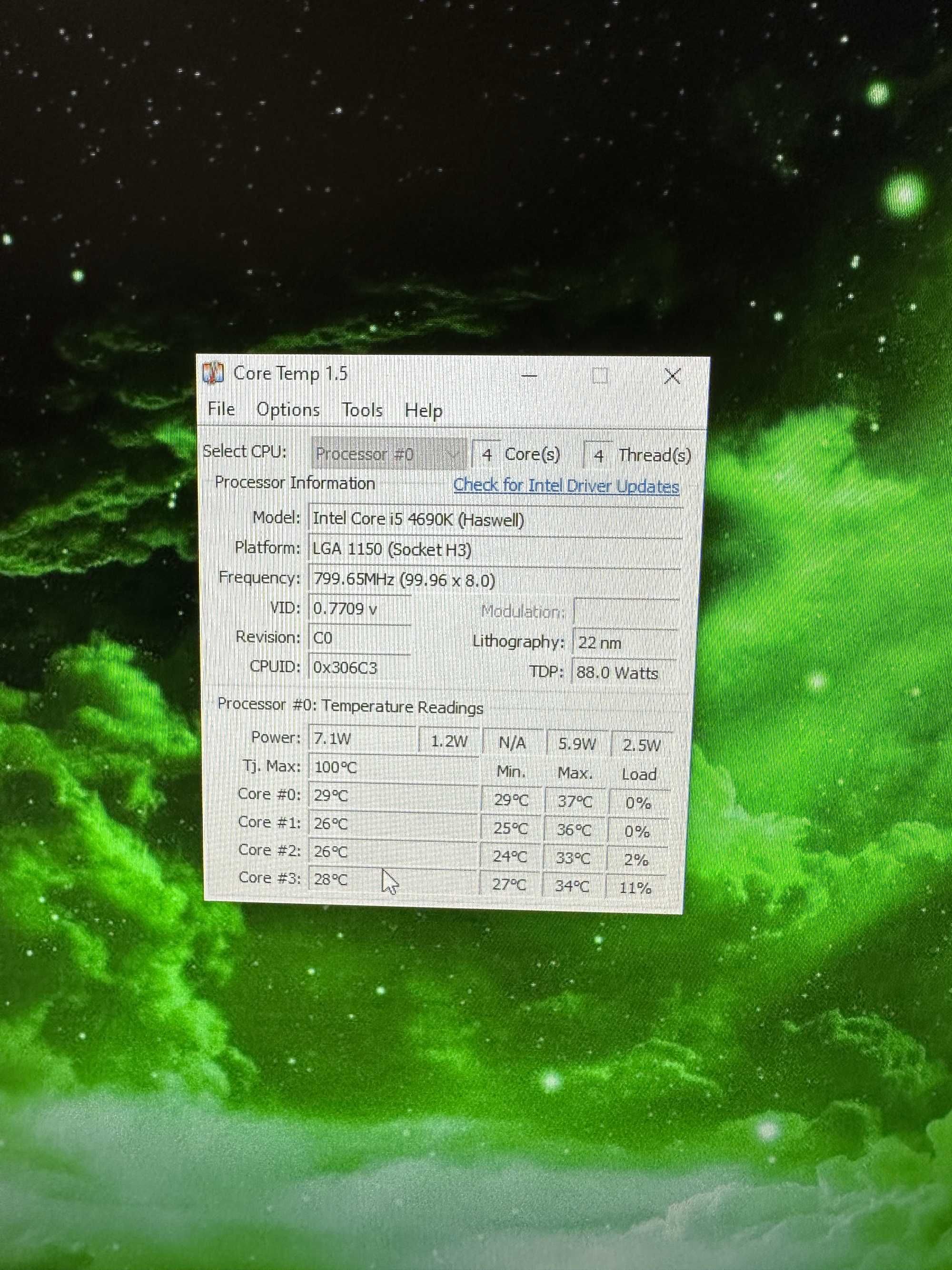 Настолен офис и гейминг компютър I5 4690k Z97 Asrock 16GB Ram