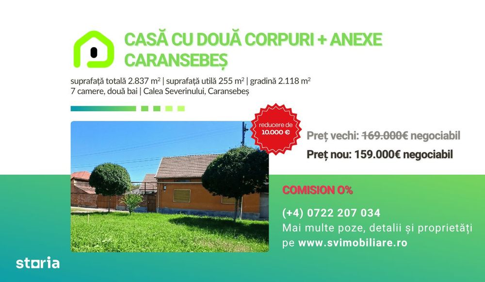 Comision 0 - Casă cu 2 corpuri, Calea Severinului, Caransebeș