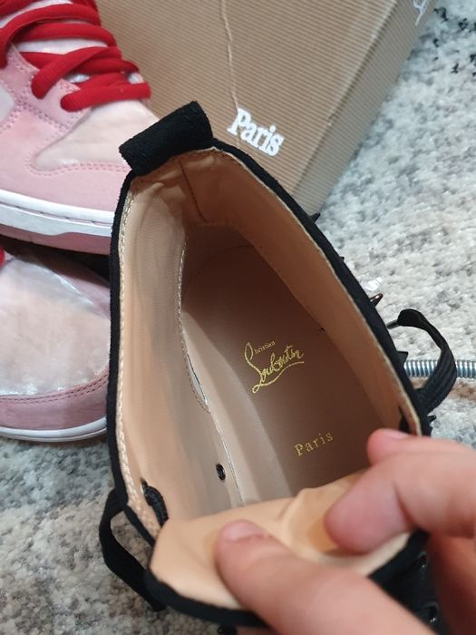 Christian Louboutin Black Sneakers Long Spikes