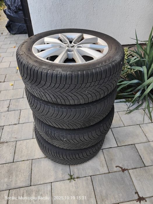 Jante aliaj 16 anvelope iarnă Skoda Octavia VW Passat 5x112 16