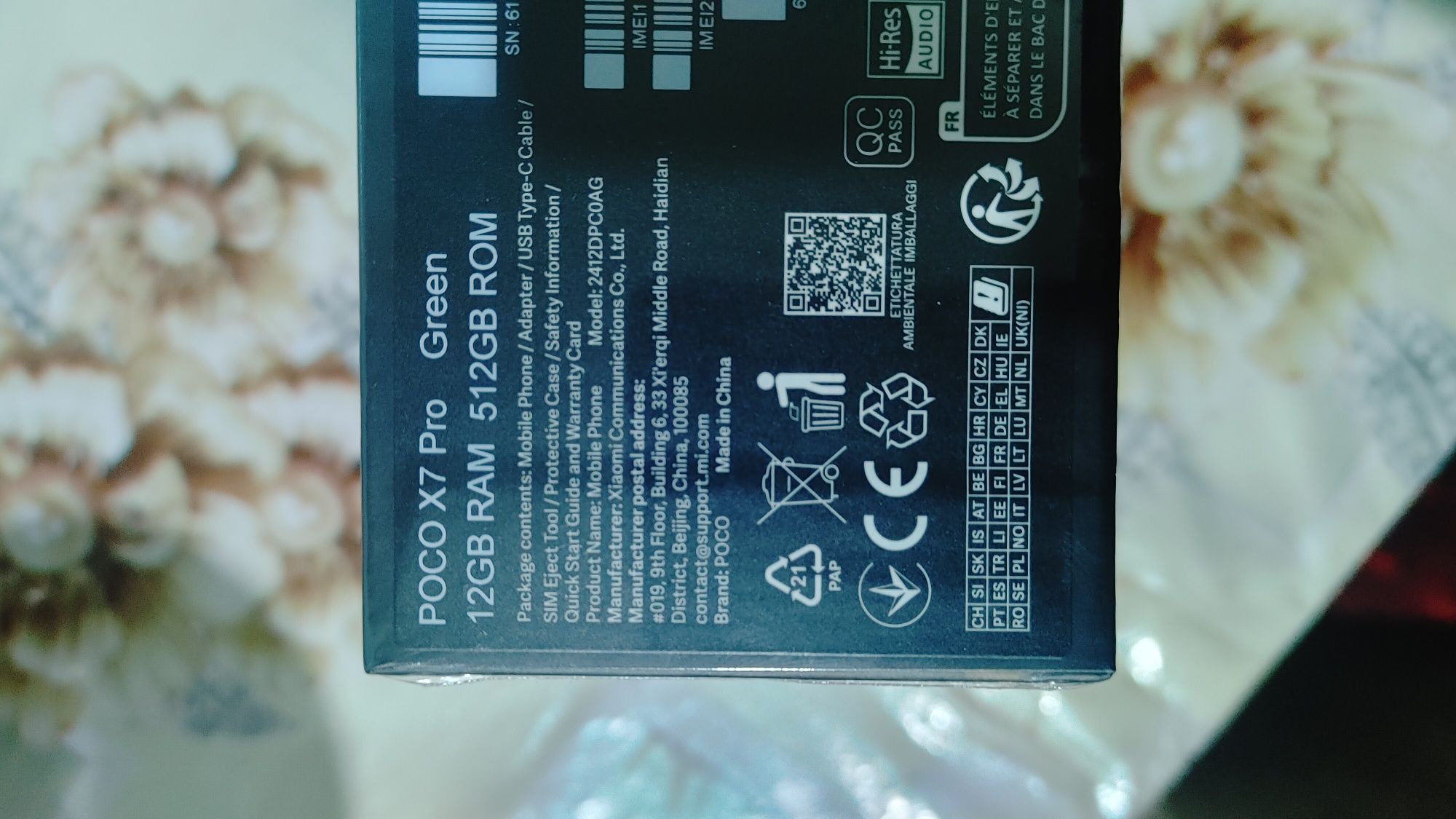 Poco x7 pro 12/512