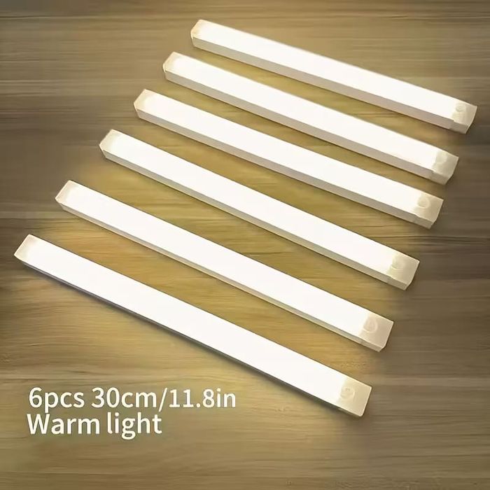 LED лампи със сензор за движение – комплект 6 бр. | 4 размера |