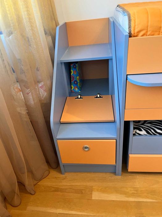 Детско двуетажно разтегателно легло СТЕМАР