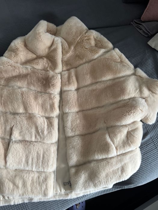 Палто от естествен косъм чинчила