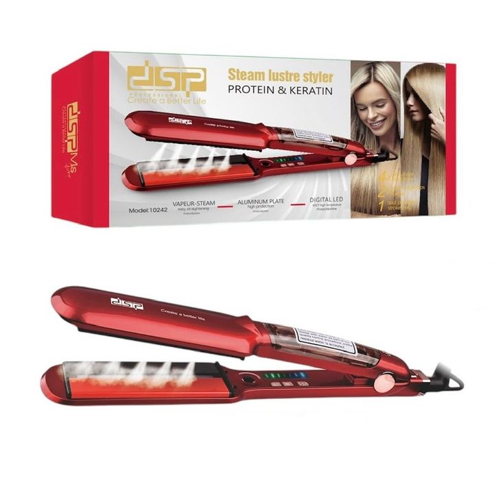 Парна преса за коса в два цвята