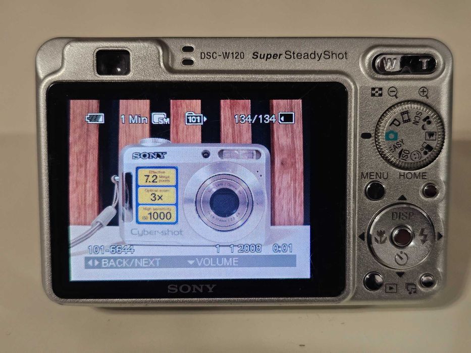Aparat foto digital compact Sony DSC W120 7.2MP 4xZoom
