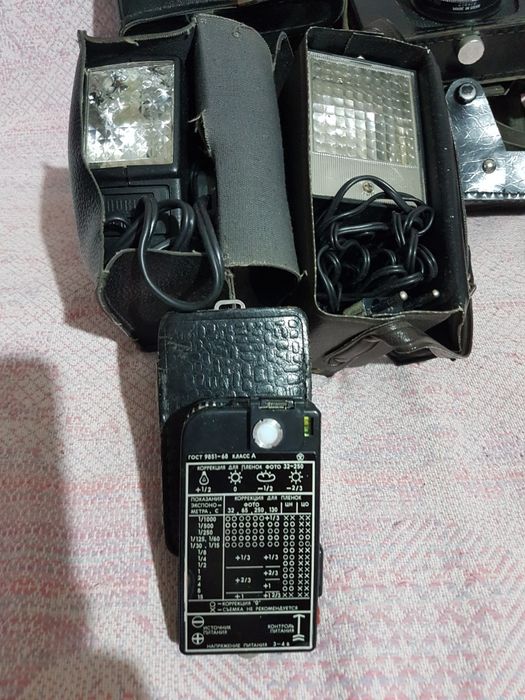 Советские фотовспышки и батарейки