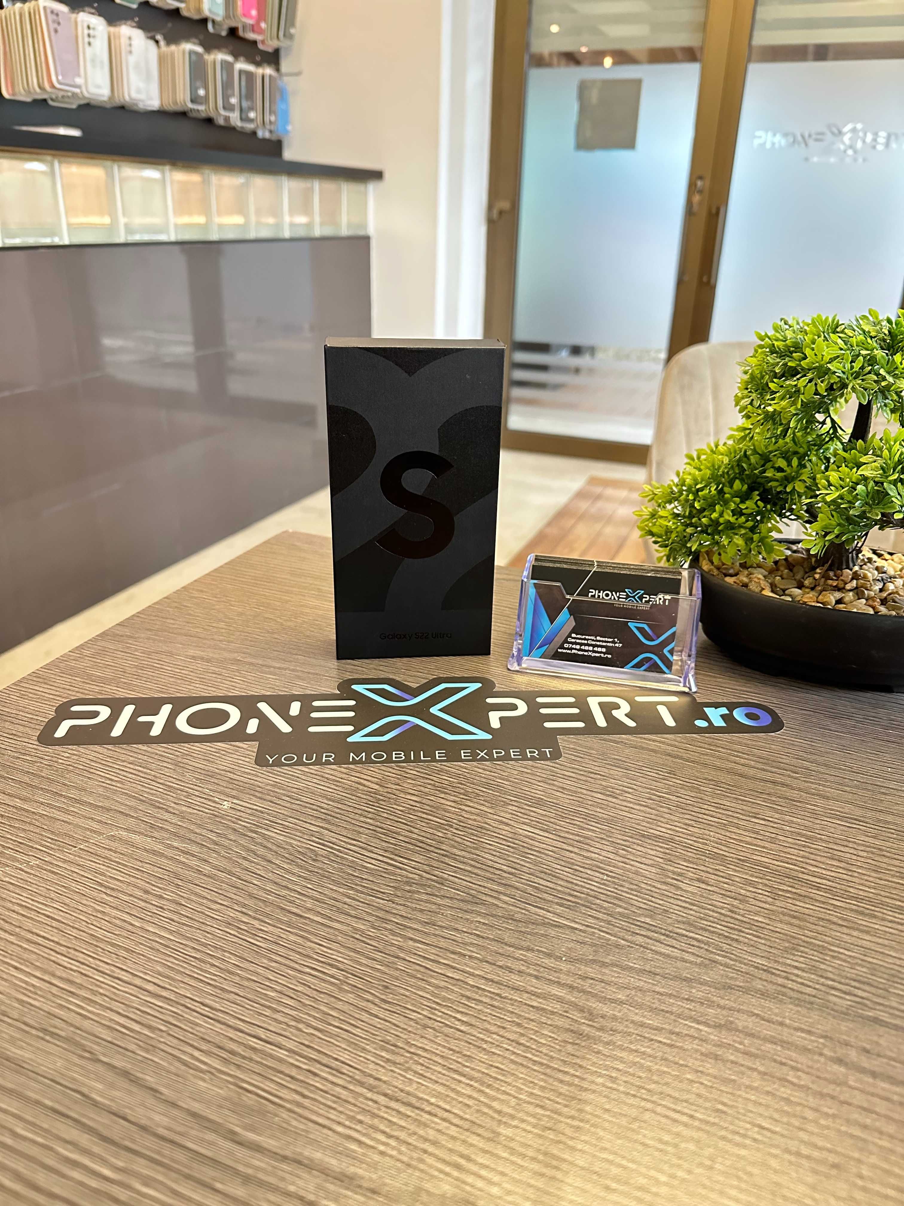 PhoneXpert - Samsung S22 Ultra 128GB Phantom Black - Garantie 24 luni