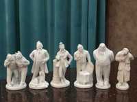 Продам фарфоровые статуэтки из серии "Гоголевские персонажи", бисквит.