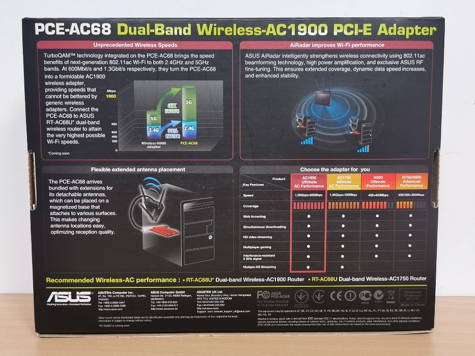 Asus PCE-AC68 Wi-Fi карта