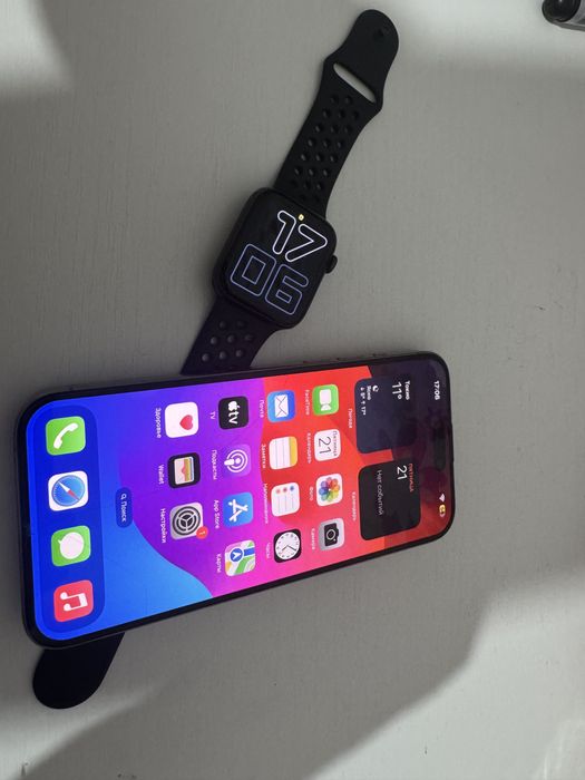 iPhone 15 pro max 256gb и apple watch se Nike