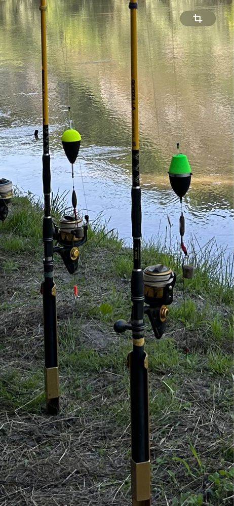 2x lansete Black cat + 2x mulinete Penn spinfisher VI pescuit la somn