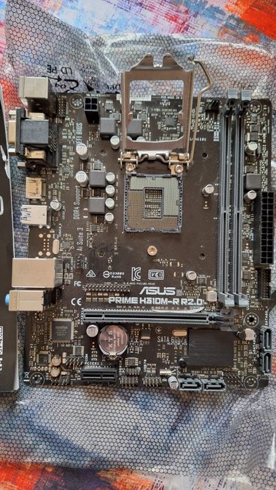 Продавам НЕРАБОТЕЩО дъно Asus Prime H310M-R R2.0 (огънати пинове)