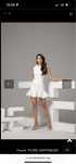 Cristinefashion бяла рокля xs официална