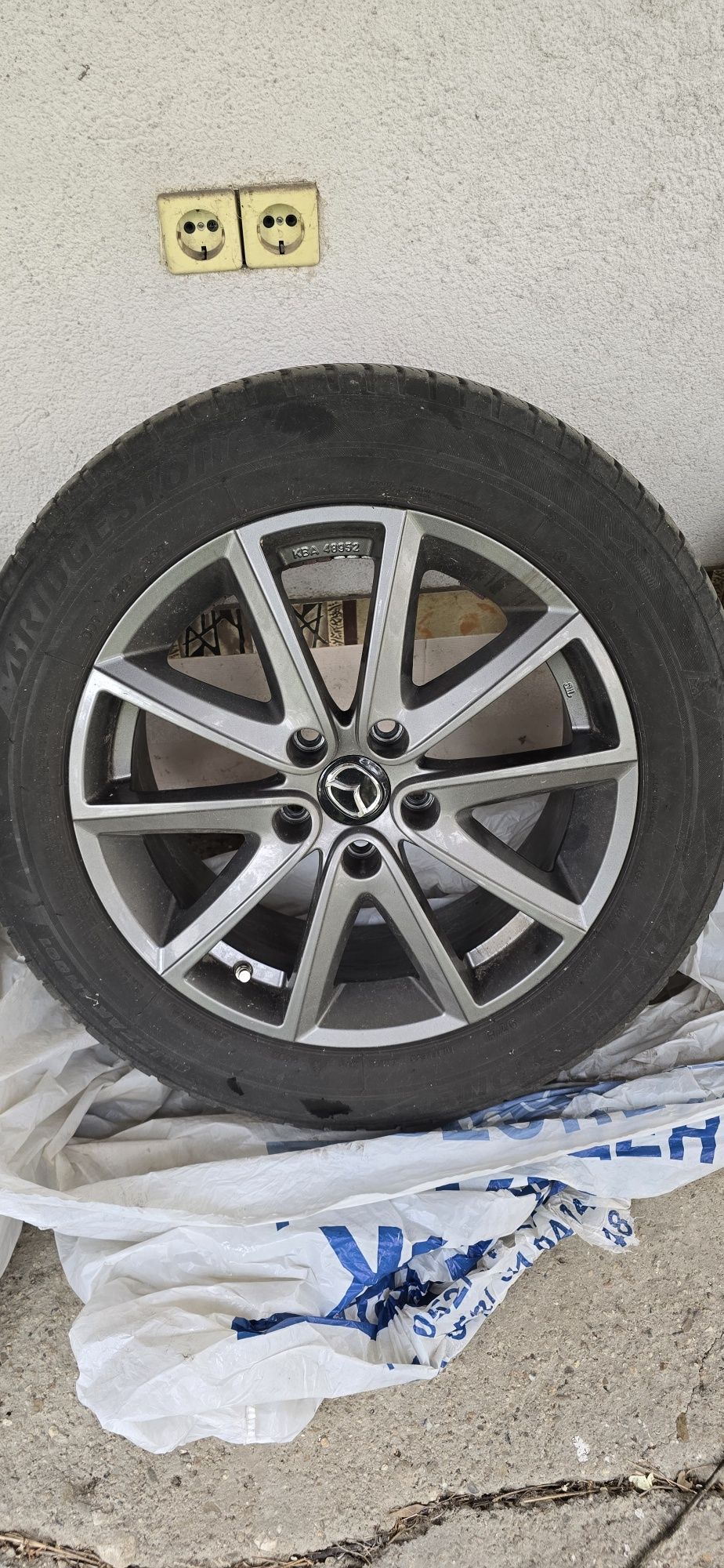 4бр. Джанти с гуми bridgestone 17/55/225 mazda мазда