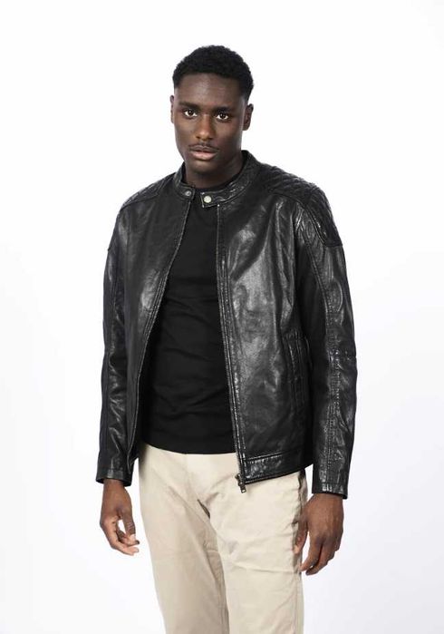 Jacheta geaca de piele 50 L bomber Atelier Torino NOUA piele naturala