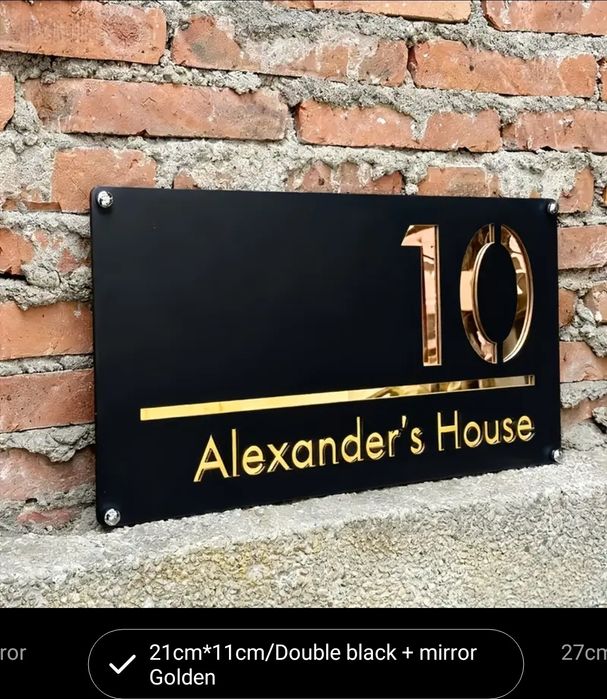 Numar  de Casa personalizat.