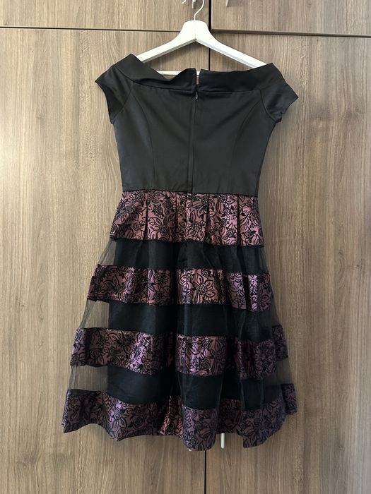 Черна / лилава Рокля Junona