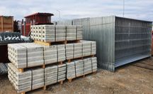 Garduri provizorii imprejmuire santier, gard mobil 350 cm x 200 cm