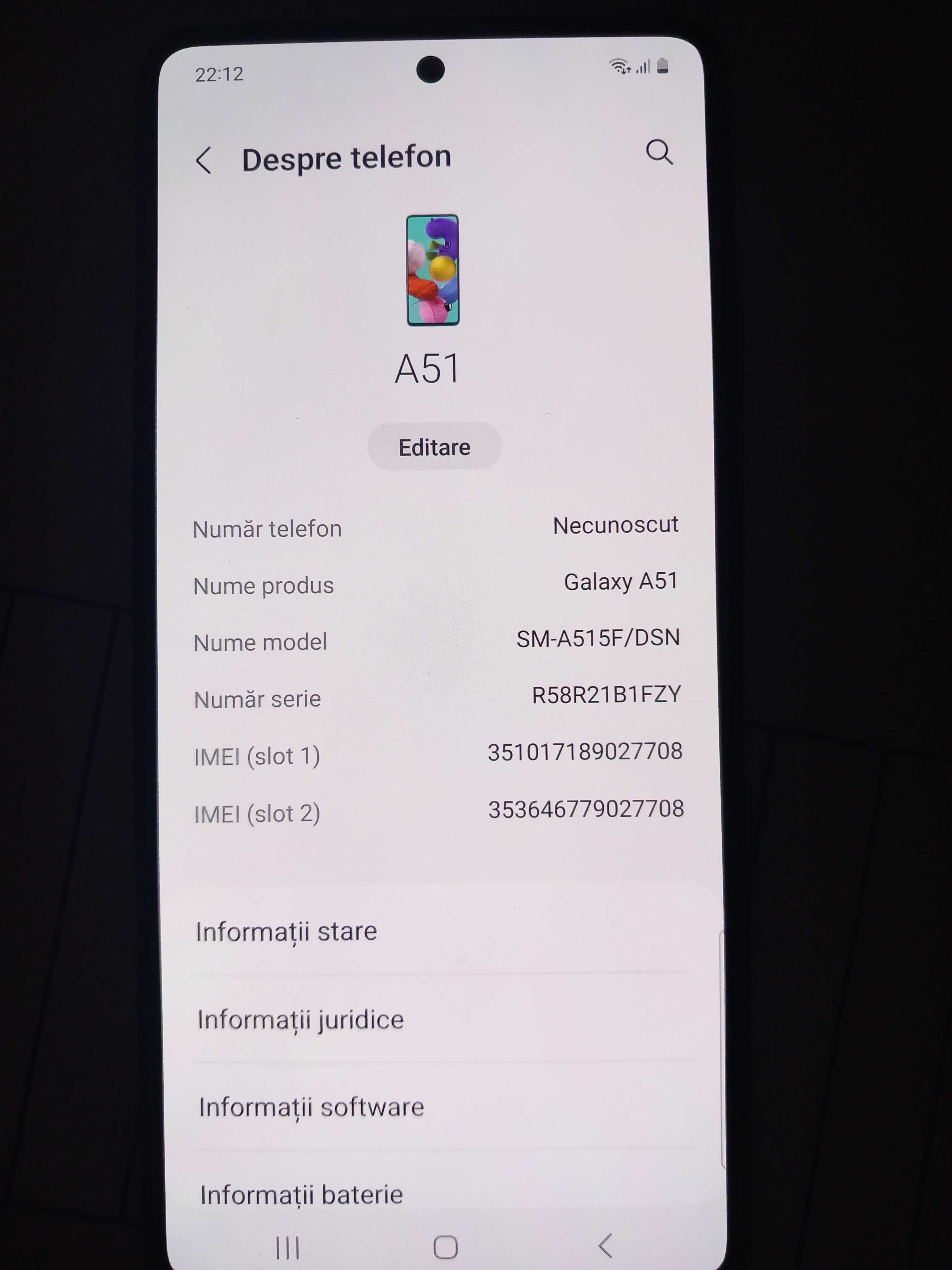 Vand urgent Samsung A51