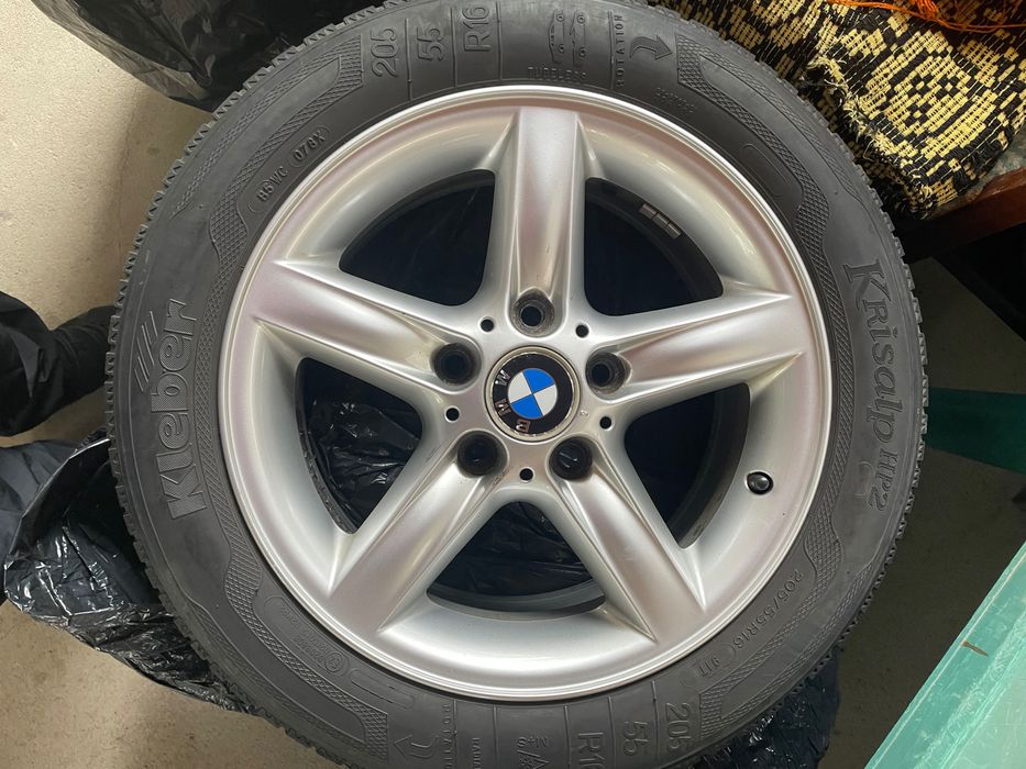 Jante pt BMW e46 cu cauciucuri de iarna 205/55r16. DOT  2014