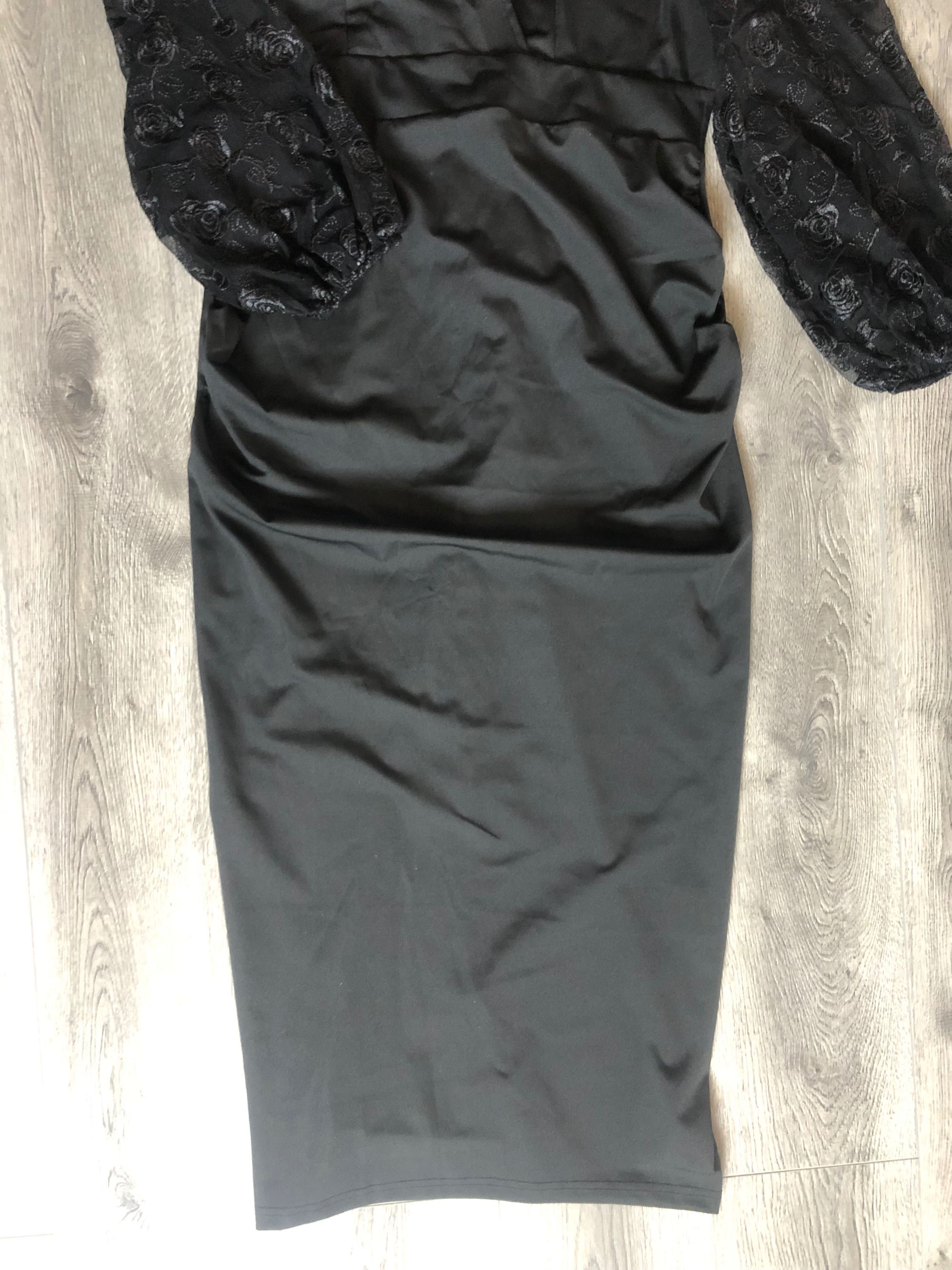 Rochie elegantă de ocazie neagră mărimea Xl