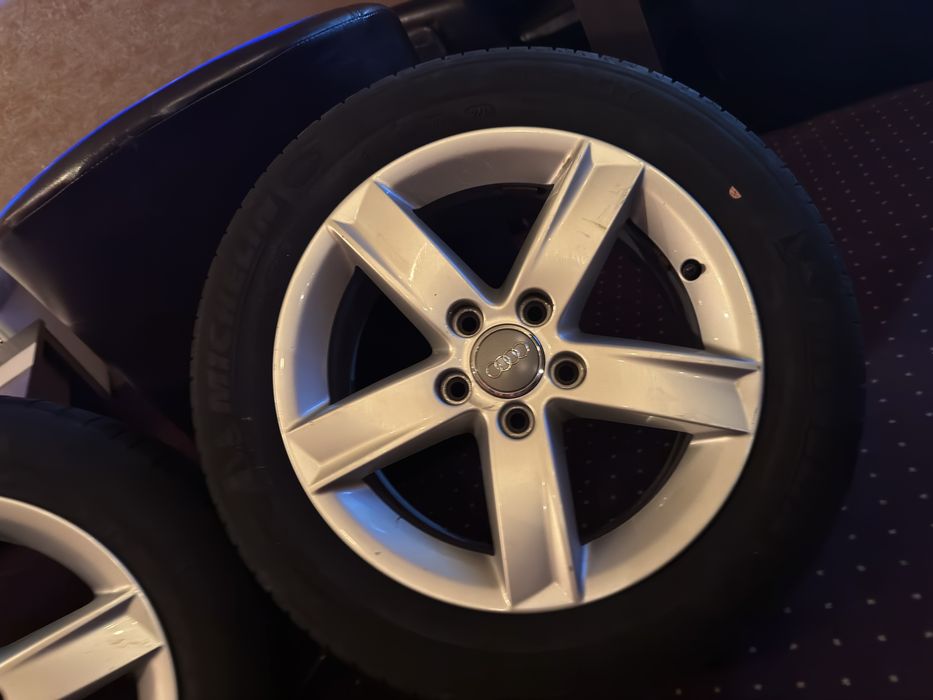 Set jante aluminiu cu anvelope vara , Audi A3, 205/55/r16