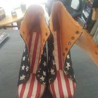 Обувки дамски американско знаме