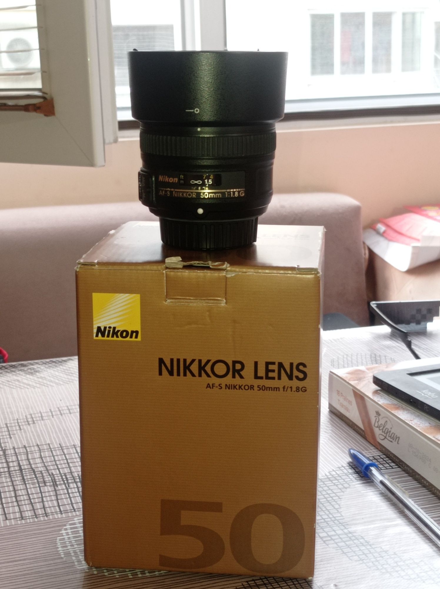 Обектив Nikkor AF-S 50mm 1.8G в перфектно състояние