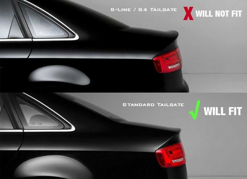 Eleron spate portbagaj Audi A4 B8 Face-lift negr lucios  8K5827933 GRU