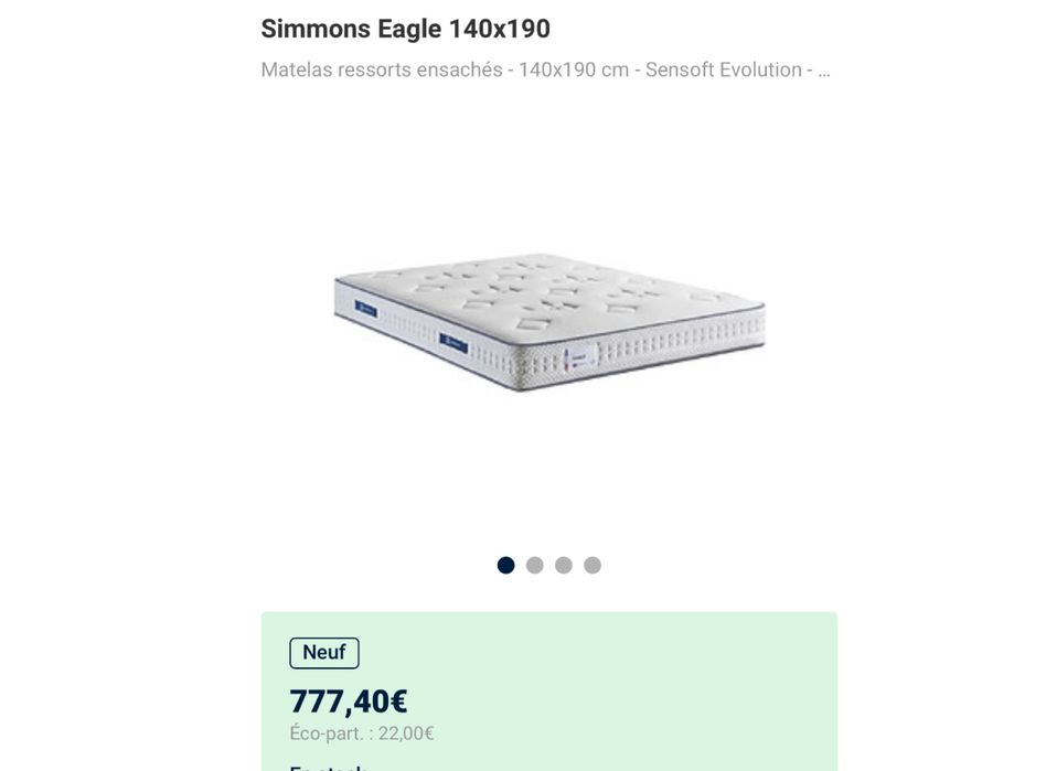 Saltea Simmons Eagle 1419 140x190cm