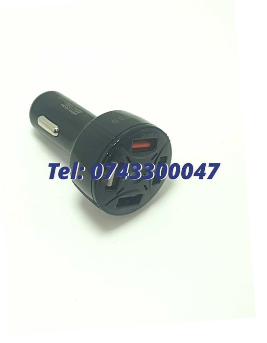 Incarcator Universal Masina Auto 4 Porturi Bricheta Usb Qc Fastcharge
