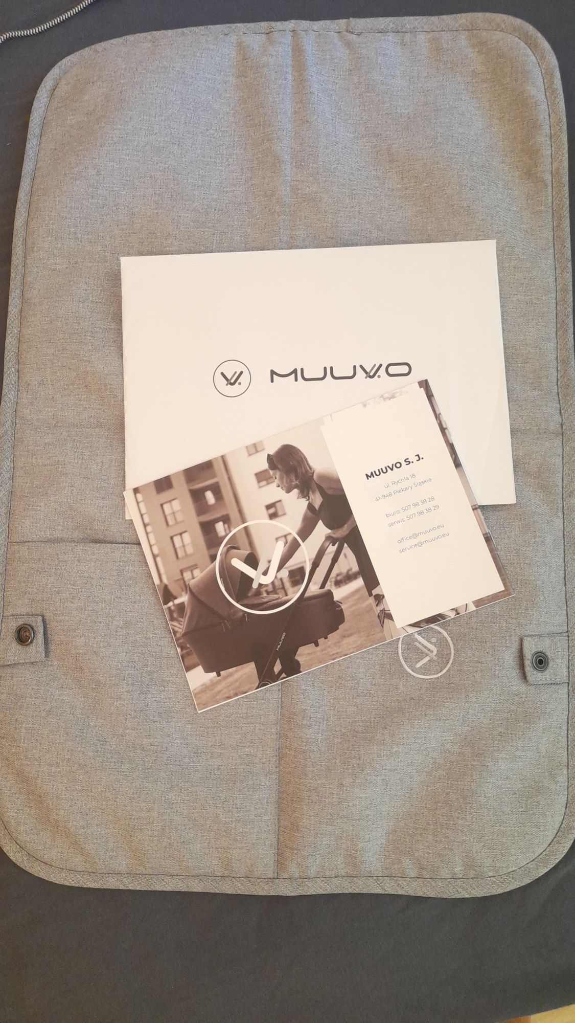 Бебешка количка Muuvo Slick  2 в 1 - Grey Lush