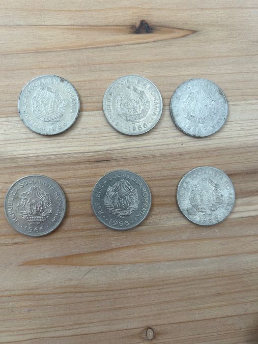 6 monede 1 leu 1966
