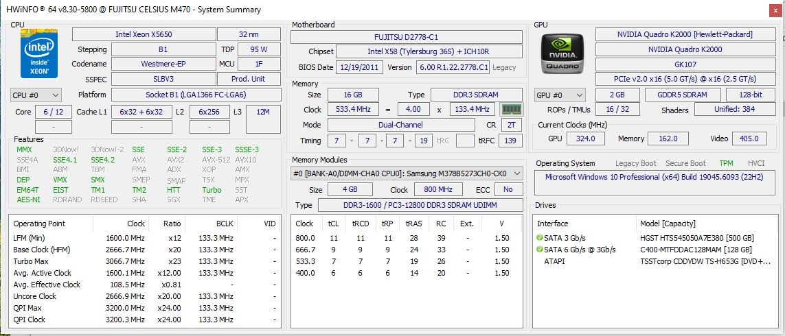 Fujitsu Celsius M470-2 – Работна станция