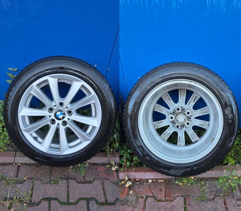 Vand Jante BMW originale + cauciucuri de iarna Pirreli