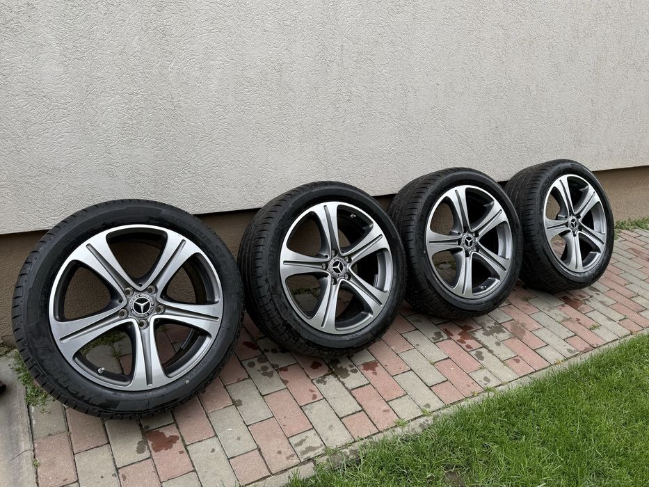 Jante 18” mercedes oem e,c vlass anvelope iarna  245x45r18 7mm hankook